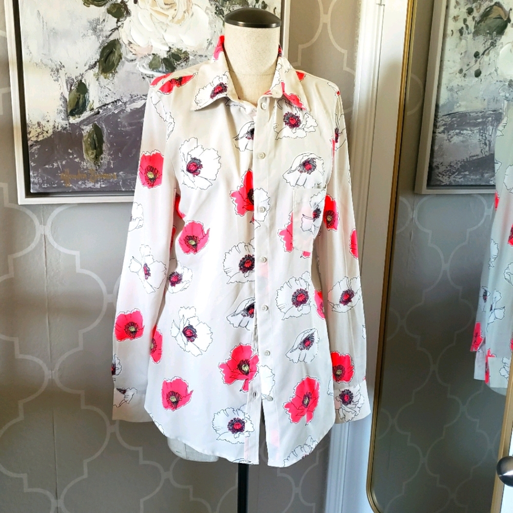 Merona Blouse Floral M